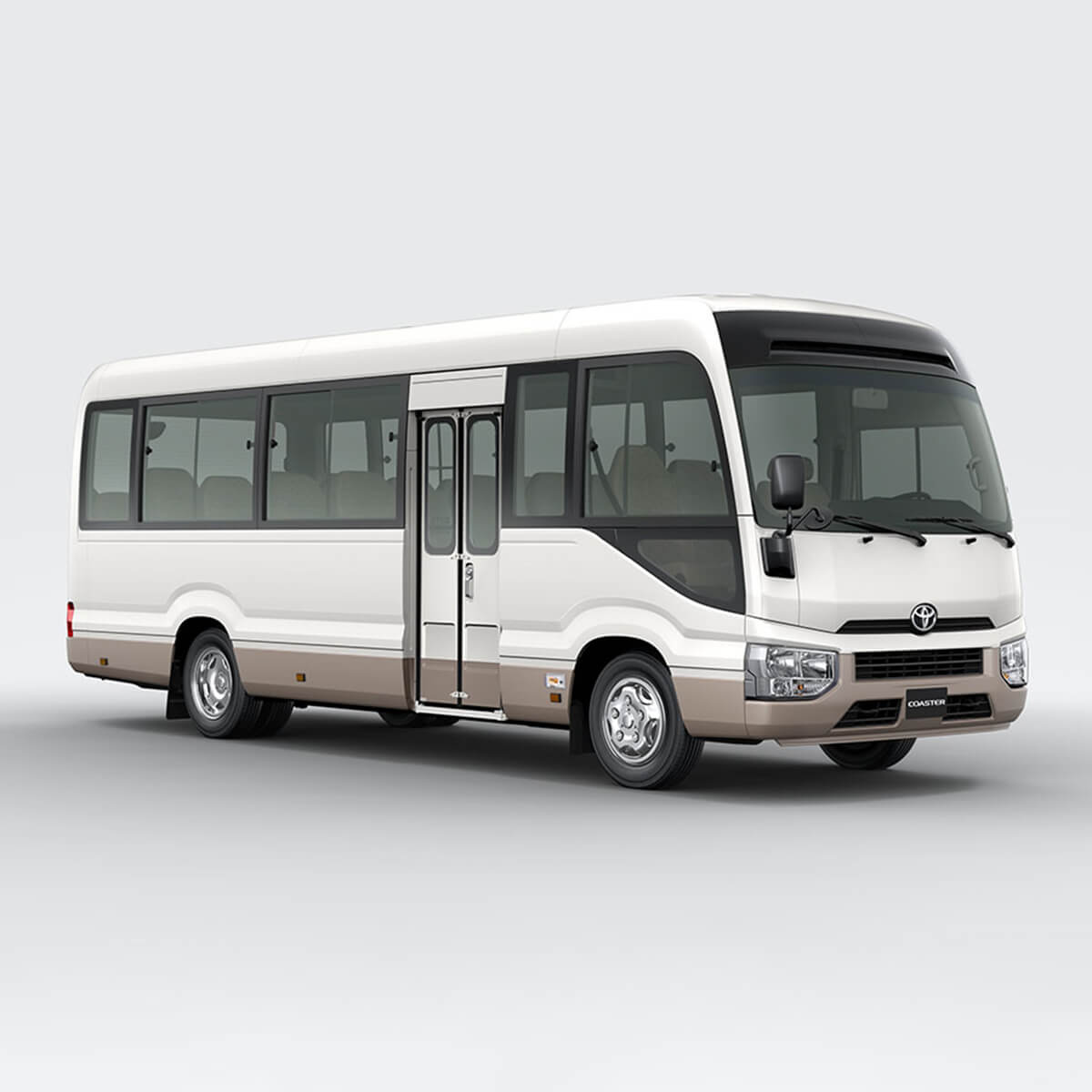Toyota Coaster 21 seater tourist bus used for Bhutan group tours